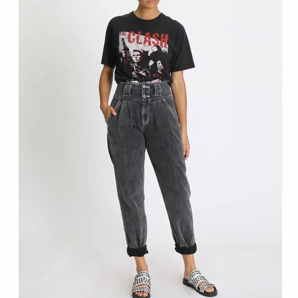 One Teaspoon Double Bass Hustlers High Waisted Tapered Jeans Size 24